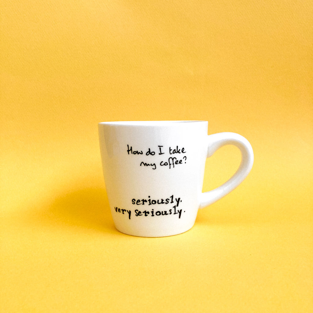 Mug peur ceux qui prennent le café au sérieux